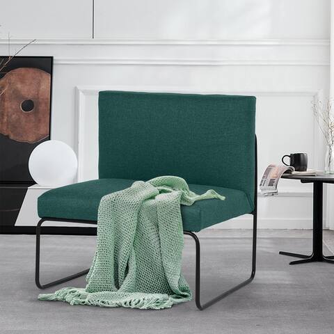 Upholstered Living Room Chair Modern Single Fabric Lazy Sofa