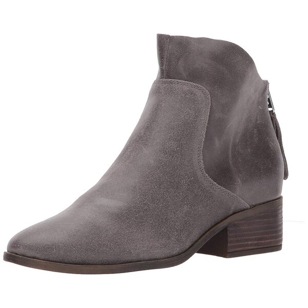 Lucky Brand Womens LAHELA Leather Almond Toe Ankle Fashion Boots