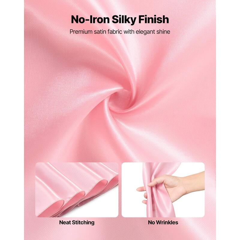 Satin Chair Ribbons for Wedding Reception Adjustable Fit for Folding Banquet and Chiavari Chairs