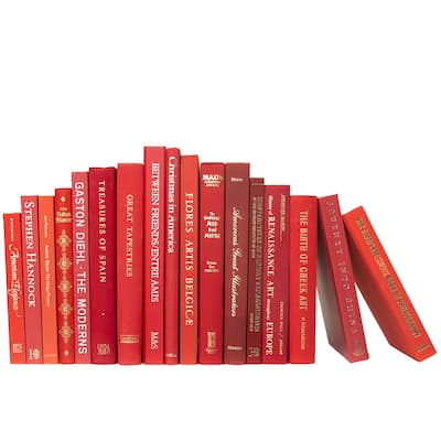 Books Red Decorative Accessories: Gala Oversized Color By The Foot