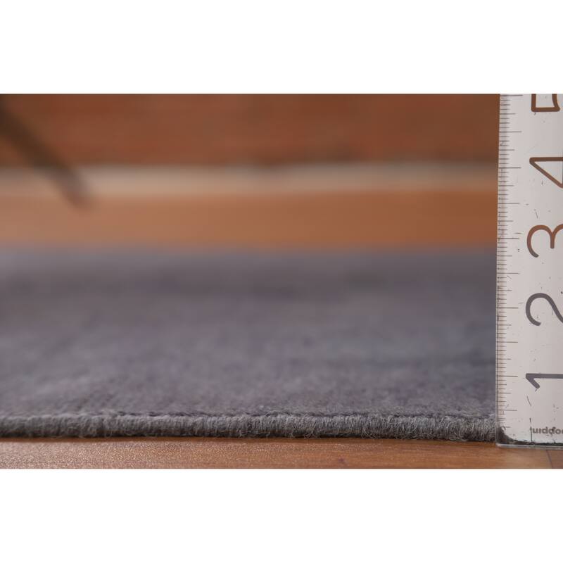 Blue Gray Modern Gabbeh Oriental Rug Handmade Wool Carpet - 3'3" x 4'10"