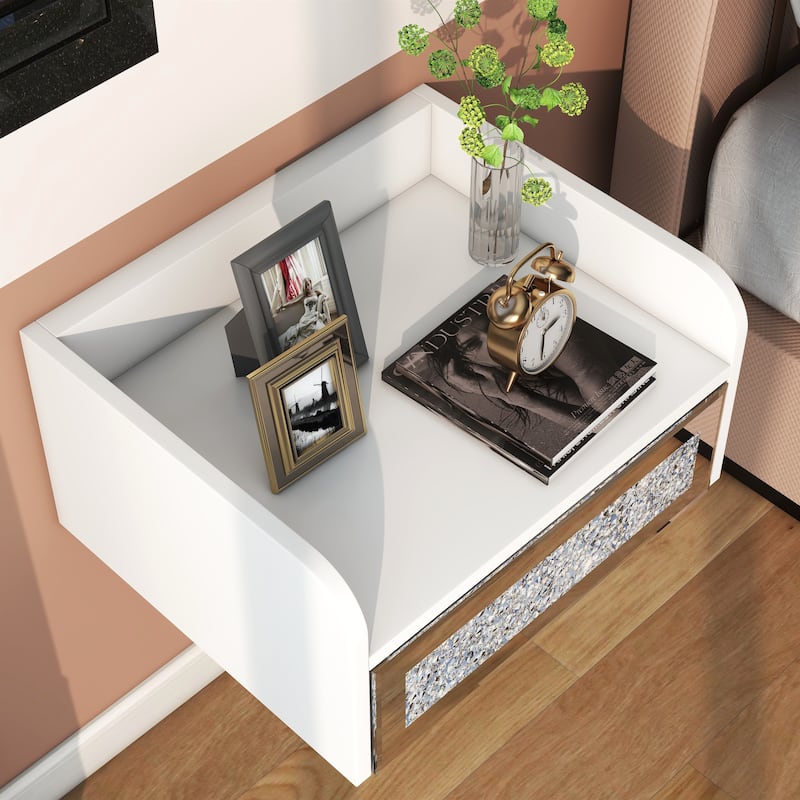 Floating Nightstand with Drawer