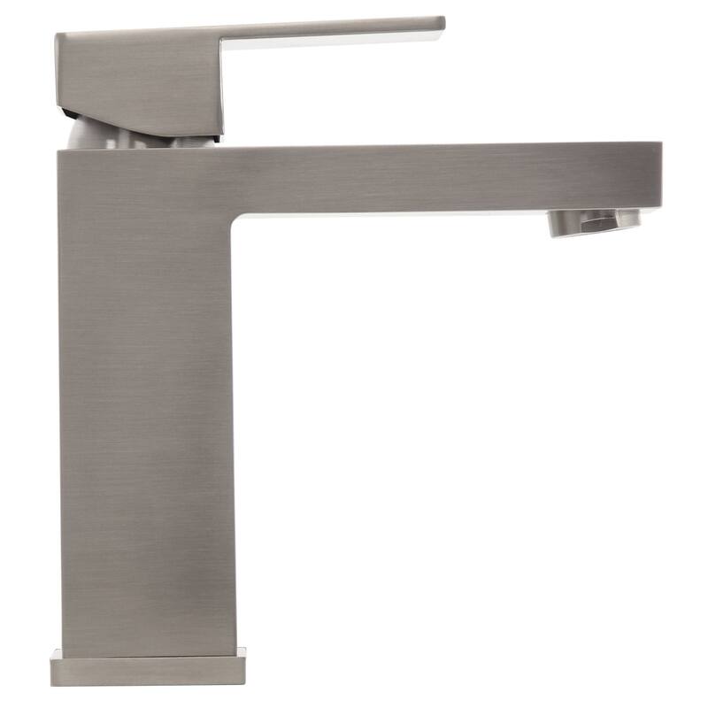 Wall Vanity and Mirror Set with Drain & Faucet - Oak