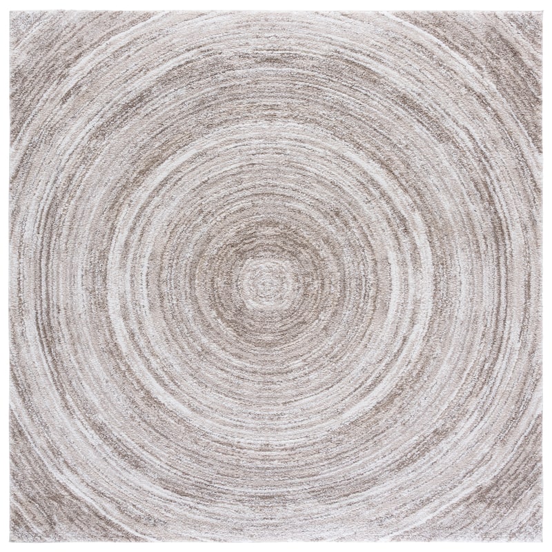 SAFAVIEH Northport Cesara Rug - 6'7" Square - Taupe/Ivory