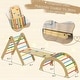preview thumbnail 10 of 25, Foldable Pikler Triangle Set Toddler Wood Montessori Climbing Toys