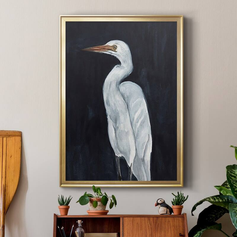 Calm Great Egret I Premium Framed Print - Ready to Hang