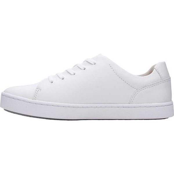 clarks white leather sneakers