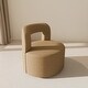 preview thumbnail 13 of 11, BELLEZE Teddy Accent Chair with Open-Back, 360° Rotating Base - Burke