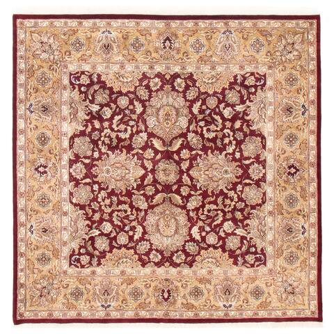 ECARPETGALLERY Hand-knotted Sultanabad Red Wool Rug - 8'0 x 8'0