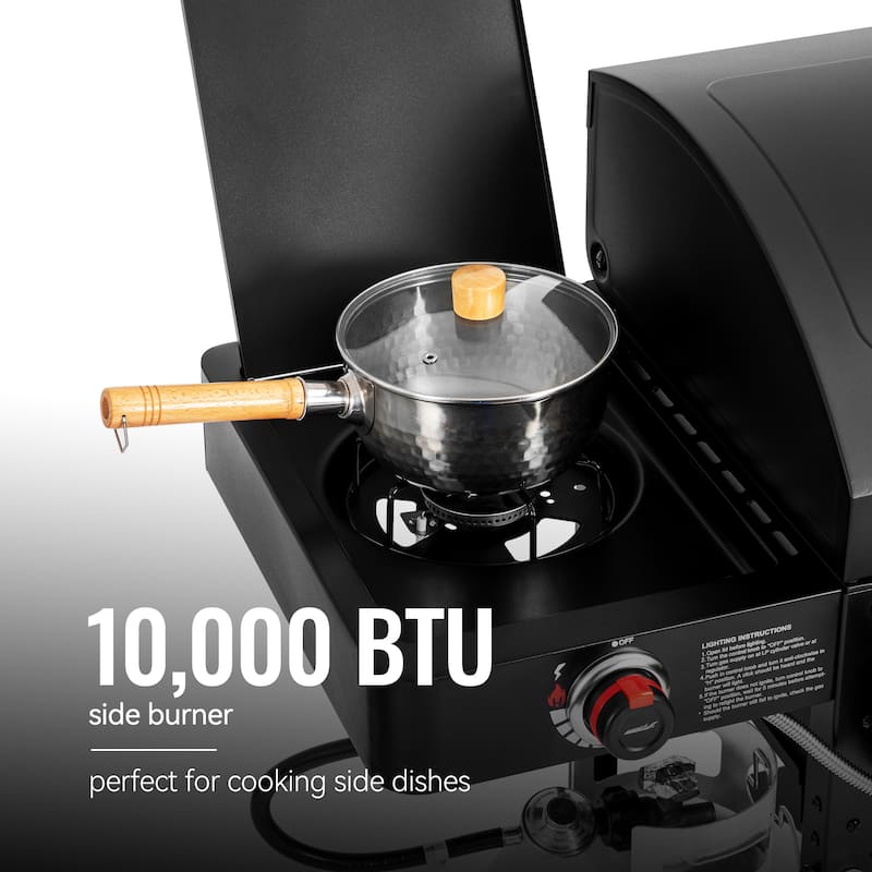 Royal Gourmet 2-Burner Gas and Charcoal Combo Grill with Offset Smoker