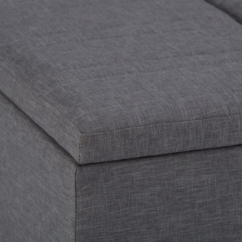 WYNDENHALL Tyler 36 inch Wide Contemporary Square Table Ottoman