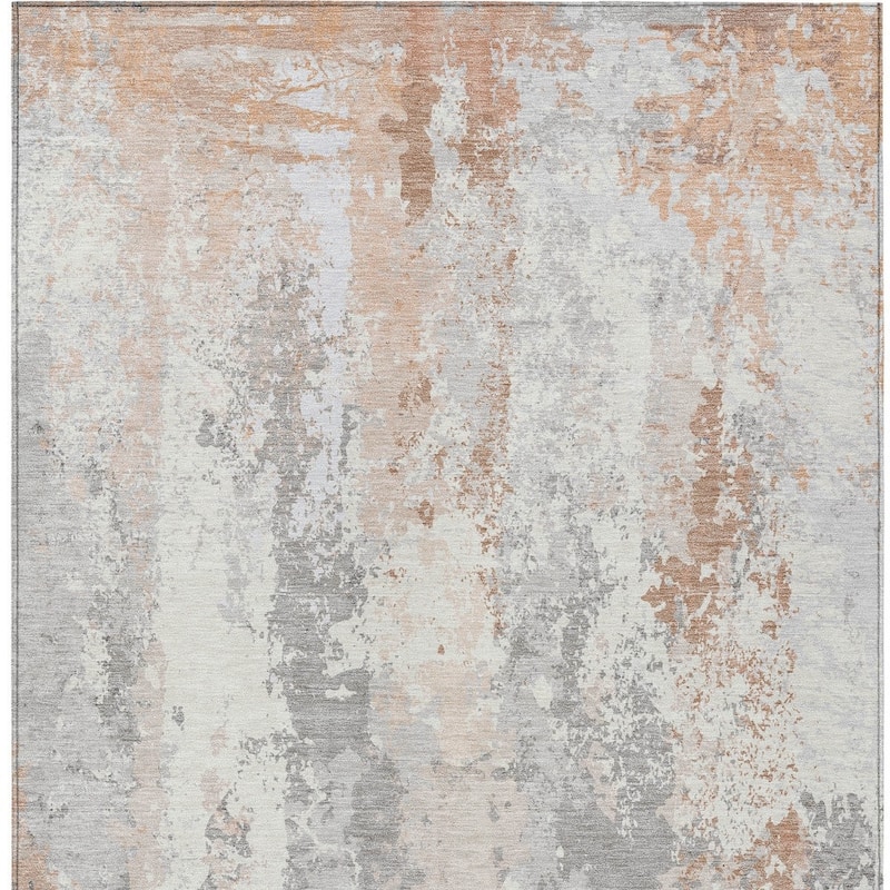HomeRoots Abstract Transitional Rectangle Outdoor Rug