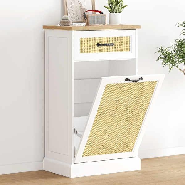 Wooden trash can holder sale