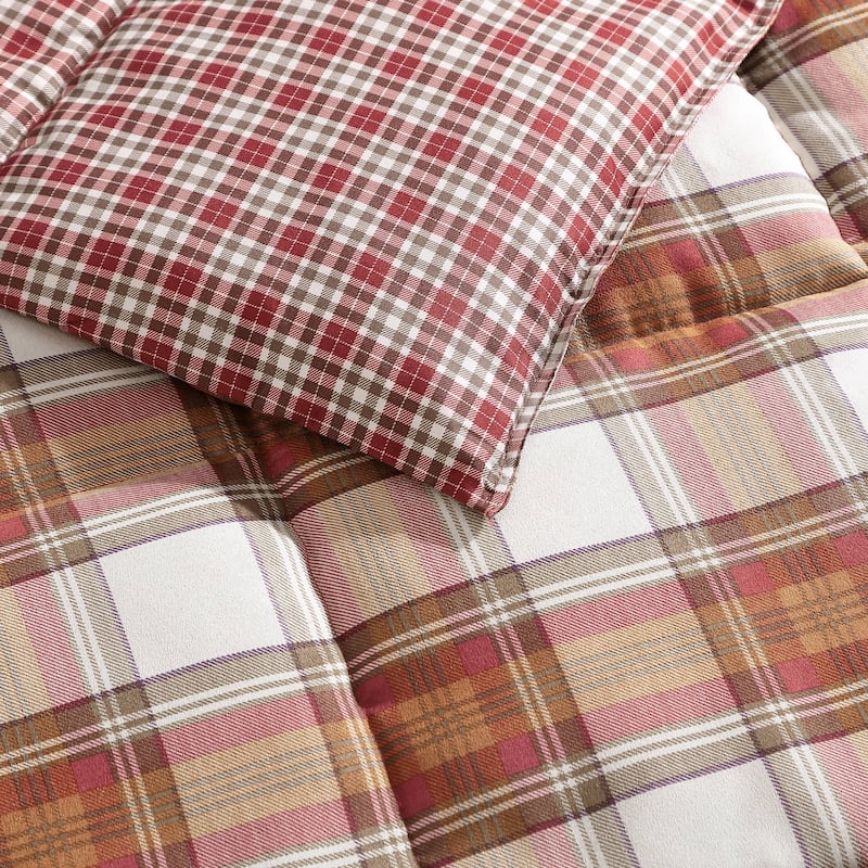 Eddie Bauer Edgewood Plaid Down Alt Reversible Comforter Set
