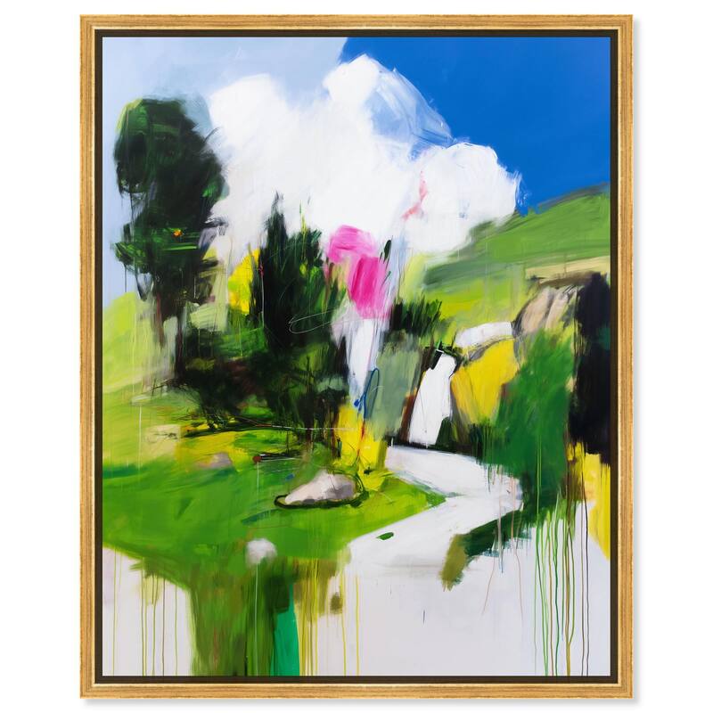 Swiss Fields Canvas by Art Remedy - Gold - 30" x 36"