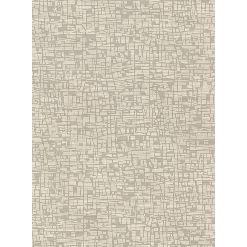 Warner Tiffany Taupe Abstract Geometric Wallpaper