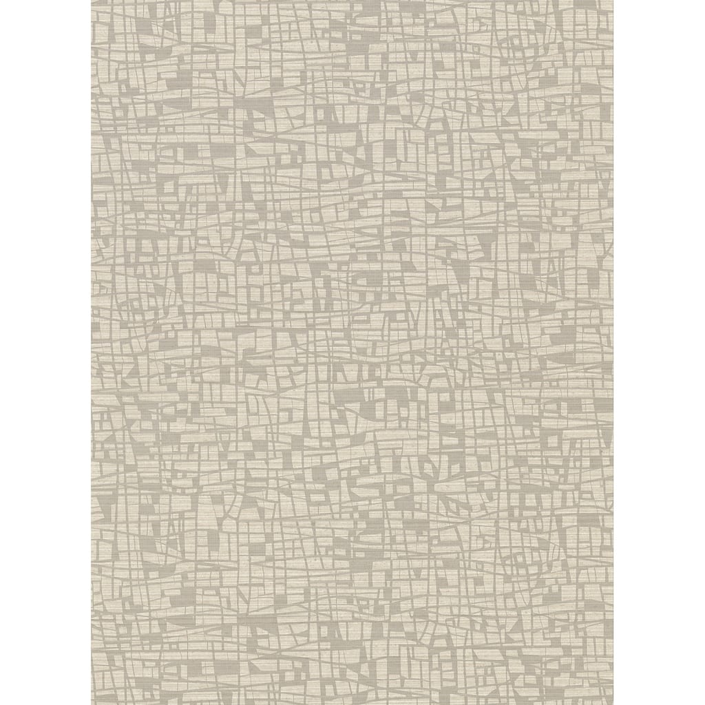 Warner Tiffany Taupe Abstract Geometric Wallpaper