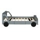 preview thumbnail 29 of 58, Roomfitters Twin Size Car-Shaped Platform Bed with Wheels, Fun and Stylish Design for a Playful and Modern Bedroom