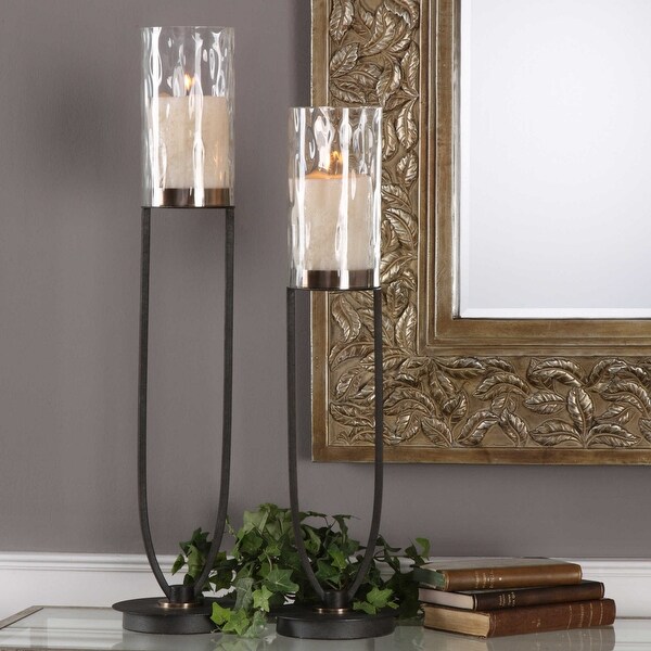bronze candle holders