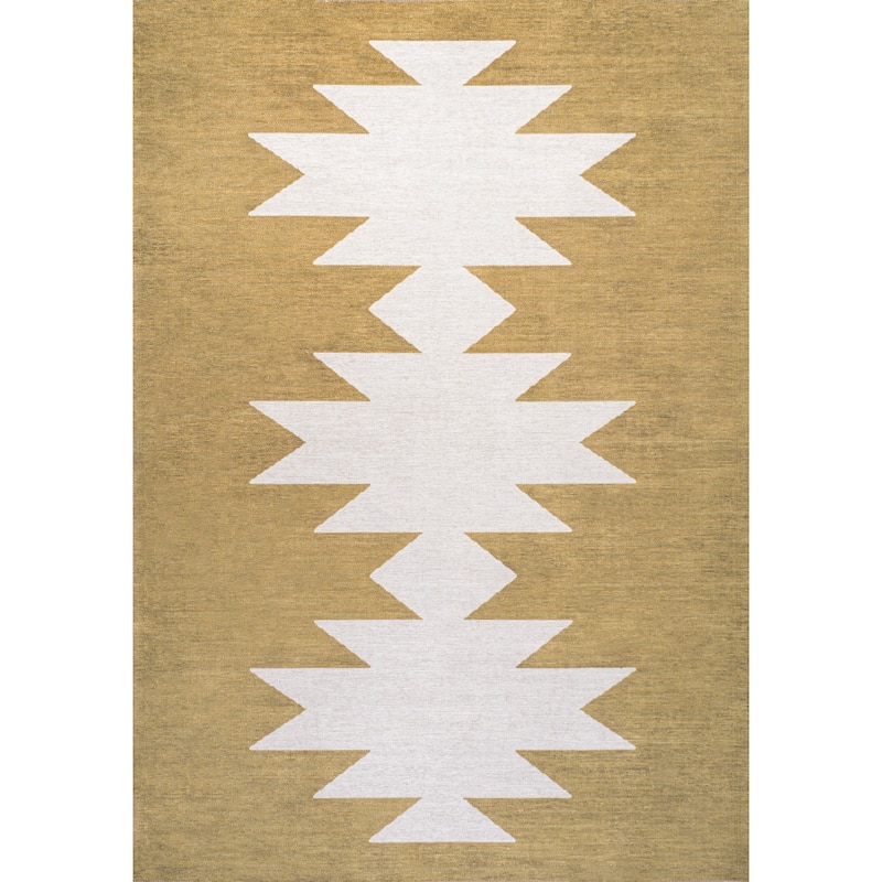 JONATHAN Y Adriel Solid Low-Pile Machine Washable Area Rug