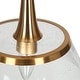 preview thumbnail 10 of 16, Mola Modern Gold 1-Light Seeded Glass Pendant Light for Kitchen Island Dining Room - D 9" x H 8"