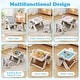 preview thumbnail 6 of 19, Costway 6-in-1 Multi-activity Children Table & Chair Set with Pen - See Details