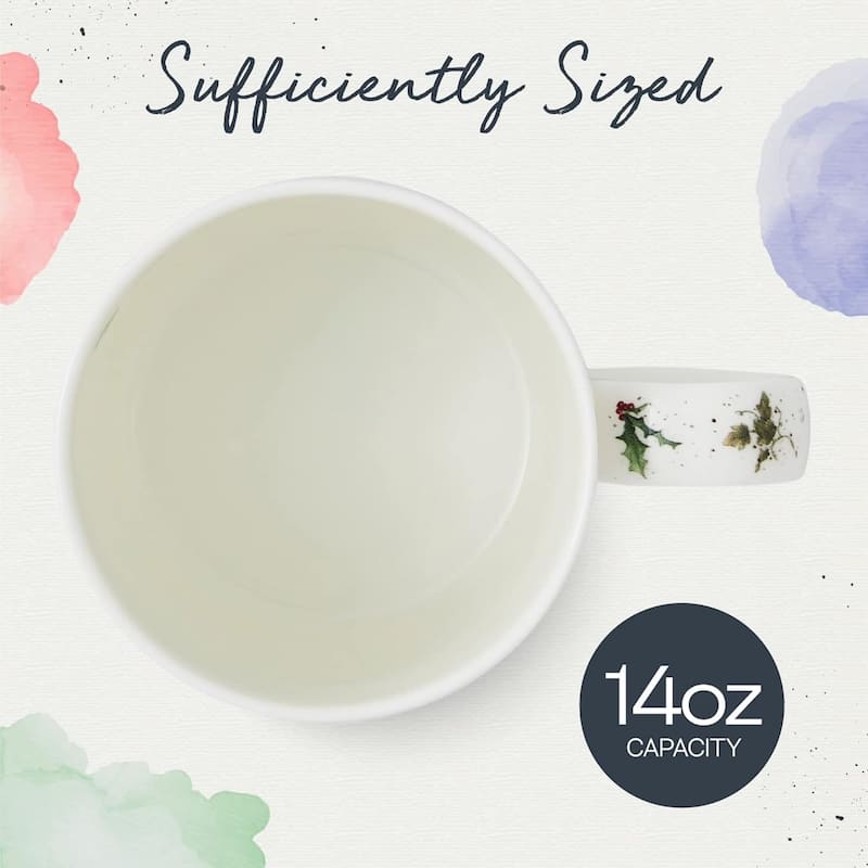 Royal Worcester Holiday Wrendale Designs 14 oz Mug