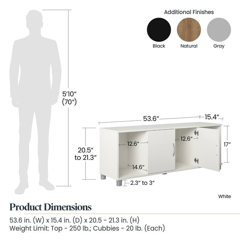 Anmytek Shoe Storage Bench 4 Compartments Black Entryway Mudroom Seating