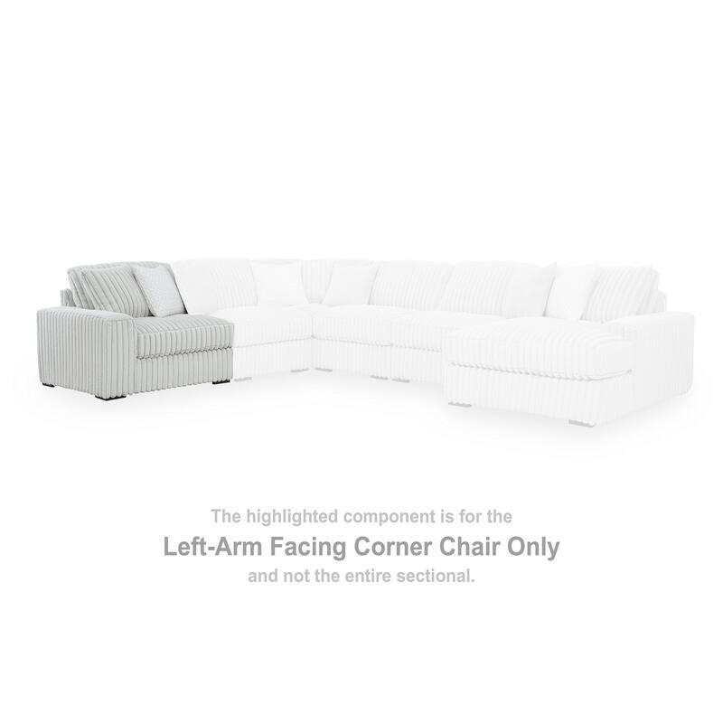 Signature Design by Ashley Stupendous White 5-Piece Sectional - 134" W x 134" D x 41" H