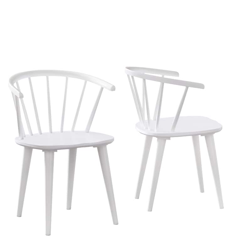 Simple Living Florence Solid Wood Spindle Dining Chairs (Set of 2)