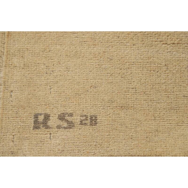 Modern Gabbeh Oriental Accent Rug Handmade Wool Carpet - 3'1" x 5'4"