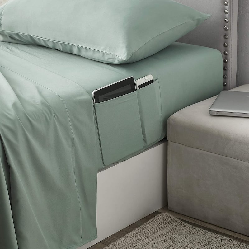BYB Bedside Pocket Bed Sheet Set - Iceberg Green - Twin XL