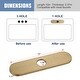 preview thumbnail 20 of 30, WOWOW Stainless Steel Kitchen Sink Faucet Hole Cover Deck Plate