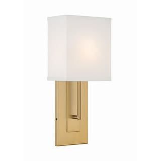 Brent 1 Light Vibrant Gold Sconce - 6.5"W x 15"H x 4"D