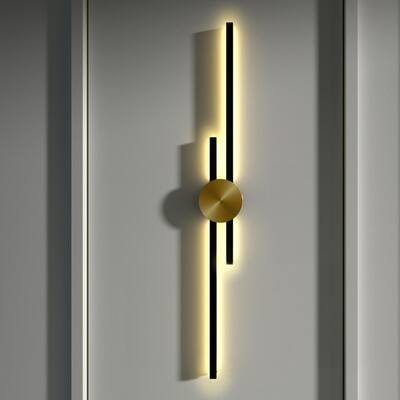 Ozarke Elles Minimalist Light Sconce Wall Mount LED Wireless Indoor Linear Light Fixture