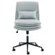 preview thumbnail 26 of 24, Upholstered Armless Task Office Chair Sky blue with wheels