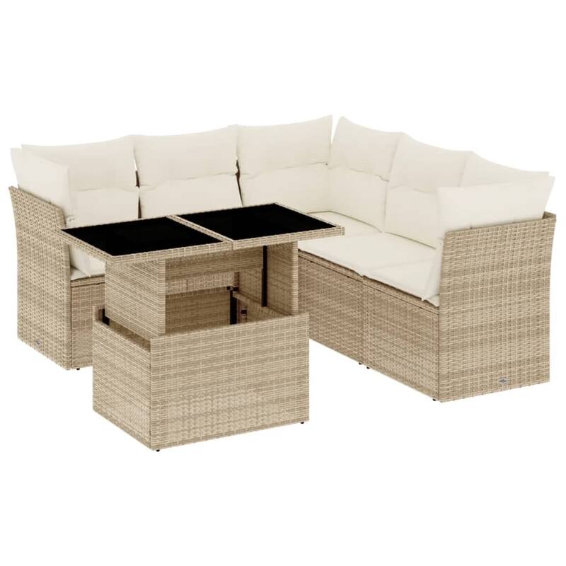 6-Piece Modular Patio Sofa Set