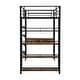 preview thumbnail 8 of 7, Metal Loft bed with Desk and Shelves