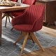 preview thumbnail 17 of 28, Art Leon Swivel Dining Chairs with Wood Legs (Set of 2)