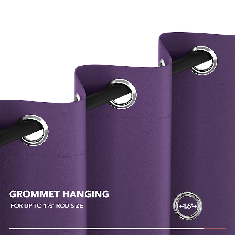 Deconovo Grommet 38 Width Curtain (2 Panel)