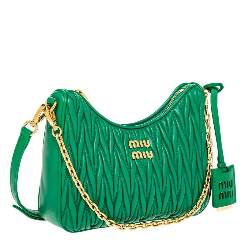Miu Miu Matelassé Nappa Leather Shoulder Bag