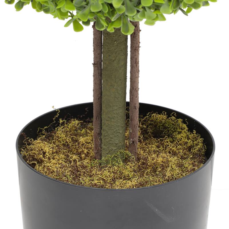 3 ft. Artificial Boxwood Topiary Double Balls Tree