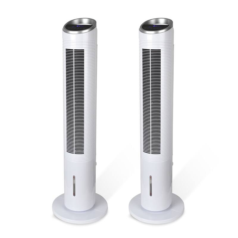 LED display tower fan
