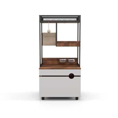 Mieres Cat furniture with Cat Tree Tower, Large Storage Space Cat Furniture, Industrial style Cat Cabinet
