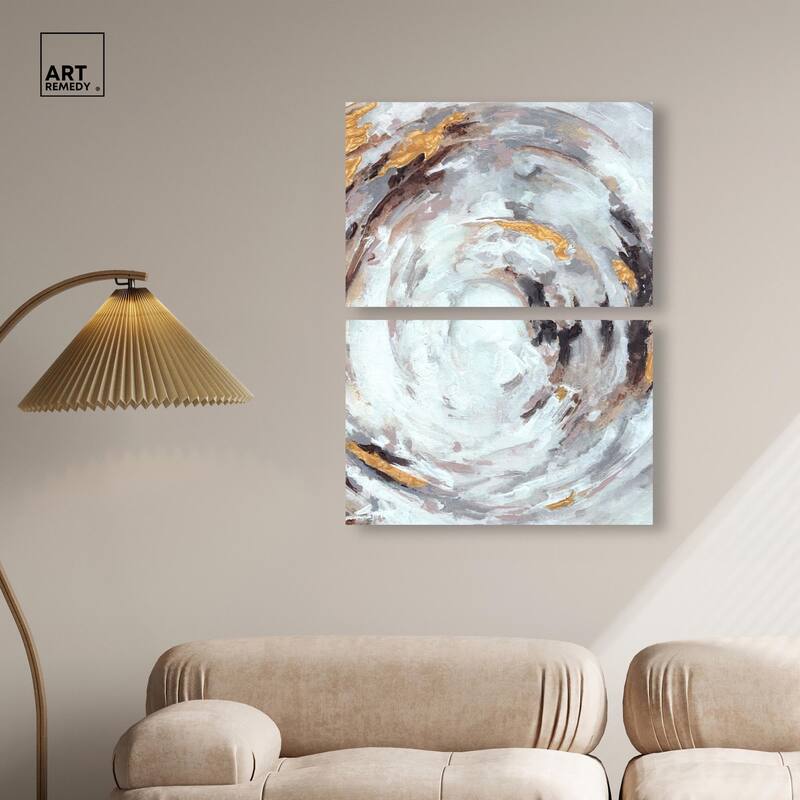 Cyclone Art Canvas Set of 2 by Art Remedy, Gallery Wrapped