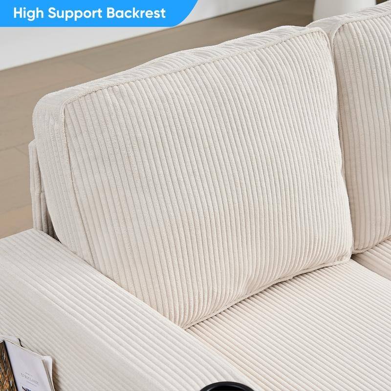 Mixoy Convertible Modular bunk combination sofa with pull out bed,L-shaped 5-seat Sectional Sleeper Sofa Bed with Storage seat