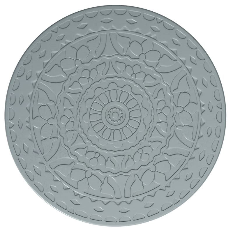 WYNDENHALL Bloomfield Boho 17 inch Wide Metal Side Table in Grey - 17" d x 17" w x 20" h