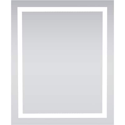 Elegant Lighting Nova 36" x 30" Rectangular Flat Aluminum Framed