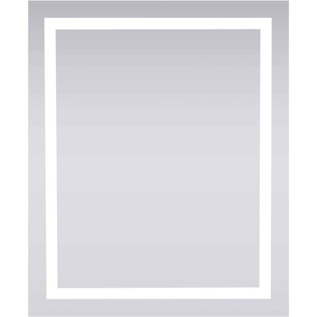 Elegant Lighting Nova 36" x 30" Rectangular Flat Aluminum Framed