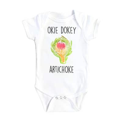 Artichoke Okay Dokie - Baby Boy Girl Clothes Infant Bodysuit Funny Cute Newborn